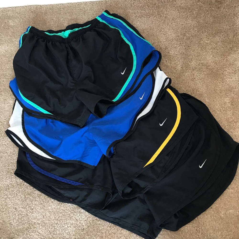 4 Pair Bundle Nike Tempo Shorts